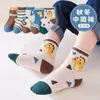 Nuevos calcetines de malla de tubo medio para primavera y otoño transfronterizos para niños y niñas, calcetines lindos de dibujos animados para niños mayores, calcetines Clase A