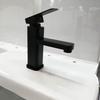 Torneira de lavatório de banheiro aquecedor de água válvula triangular mangueira atacado bancada de mármore torneira preta fria única/quente e fria