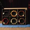 Seis Grandes Conjuntos Personalizados de Sândalo Despertar do Leão, Sândalo Preto, Pau-rosa Amarelo, Sândalo Vermelho de Folhas Pequenas, Sândalo Dourado, Pulseira de Contas de Sândalo Verde