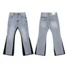 Al por mayor transfronterizo Galería Dept nuevos pantalones vaqueros microcosidos de empalme pintados a mano con costuras de tinta lavada, combinables para hombre