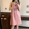 Estilo Novo de Verão Colete sem Mangas Vestido de Alça Longa Camisola para Mulheres Que Podem Ser Usadas Fora de Casa Roupas Casuais para Casa Pijamas Sexy Puro Desejo