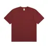 Camiseta de Algodón de Xinjiang 230g Algodón Pesado Manga Corta para Hombre y Mujer Parejas Media Manga Verano Blanca Cuello Redondo Camiseta Básica Holgada