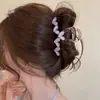 Pinza de garra elegante para recogido, pinza para el pelo con estilo para la nuca, pinza de tiburón grande, pinza de lazo de dibujos animados, accesorio para el pelo versátil