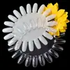 10 Piezas/Paquete Muestras de Color de Esmalte de Uñas con 20 Ranuras, Carta de Colores Ovalada para Uñas, Carta de Colores para Práctica de Uñas