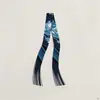 Pañuelo Pequeño con Borlas 130*5cm Tejido de Sarga Imitación Seda Pañuelo de Seda para Mujer, Corbata de Cuello de Moda y Versátil, Correa para Bolso