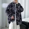 Camisa de Manga Larga con Caída de Alta Calidad para Primavera y Otoño Estilo Coreano Ins Tendencia Desaliñado Atractivo Nicho Celebridad de Internet Estilo Hong Kong Holgada Camisa Floral