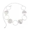 Cadena de Cintura con Anillos Metálicos Transfronterizos Europeos y Americanos para Mujer, Cinturón de Cadena de Oro y Plata con Diseño de Nicho, Accesorio Versátil de Moda
