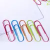 Clipes de papel com revestimento plástico de 100 mm / Clipes de papel coloridos suprimentos de escritório garantia de qualidade