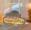 TikTok Mesmo Estilo Diy Nuvens Tulipa Espelho Luz Noturna Ornamentos Luminosos Presente Criativo Dia das Mães 520 Presente