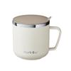 Taza de acero inoxidable 304 de doble capa para café, leche, taza con boca a escala, taza de té con aislamiento creativo, taza de agua de estilo japonés, regalo