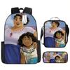 2021 Nueva Mochila Escolar Mágica Full House para Estudiantes Mochila de Poliéster Mochila Creativa Cómoda Bolso Estampado Estuche para Lápices