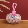 Pingente Porta-Cabelo Fetal Estilo Antigo Portátil, Acessórios Hanfu, Bolsinha de Brocado Bordada, Sachê Retrô, Bolsa Sachê Vazia Atacado