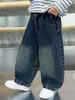 Pantalones Vaqueros para Niños 2026 Nueva Ropa Infantil Ropa de Otoño Estilo Travieso Genial Pantalones Cimitarra Baile Callejero Niñito Estilo Primavera y Otoño Moderno