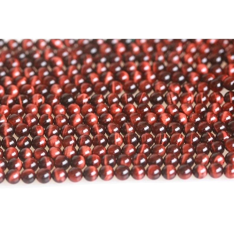 红虎眼石圆珠半成品