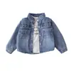 Ropa para Niños Primavera y Otoño Estilo Nuevo Coreano 2026 Fresco y con Estilo para Niños Conjunto de Tres Piezas de Mezclilla con Bolsillo y Letras Desgastadas Retro para Bebés y Niños