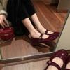 ¡Listo en Stock y Enviado en Segundos! Zapatos del Mismo Estilo que los de Mamá Uva Suli Chica Bonitos Redondos con Tacón Grueso Mary Jane para Mujer