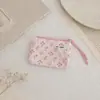 Porta-moedas Pequeno de Veludo Cotelê Estilo Coreano Fofo Portátil Bolsa de Armazenamento com Zíper para Meninas, para Carregar Batom, Fones de Ouvido, Miudezas