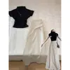 2026 Verano Forma de Pera Cuerpo Largo Falda Irregular Línea A Elegante Atuendo Falda Larga para Mujeres Petites