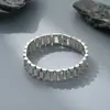 Pulseiras de Relógio Europeias e Americanas Mais Vendidas, Pulseiras de Relógio Minimalistas Populares, Pulseiras de Aço Titânio Gravadas a Laser, Acessórios de Mão Modernos e Estilosos