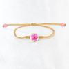Suministro de fábrica venta caliente transfronteriza pulsera tejida a mano estilo fresco dulce pastoral Jingdezhen estilo narcisos flor de cerezo