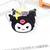 Clip de Papelería de Dibujos Animados Sanrio Acrílico para Fijar Documentos y Exámenes, Clip Transparente de Doble Capa Kuromi PP con Cola Larga