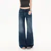 Jeans Casuales de Pierna Ancha de Tiro Bajo Estilo Americano para Mujer, Novedad Verano 2026, Pantalones Rectos Sueltos Juveniles Vintage