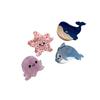 Lindo pasador de acetato serie Océano pulpo caballito de mar estrella de mar ballena clip dulce para flequillo clip lateral pinza para el pelo tamaño pequeño