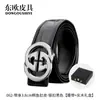 Cinturón Casual de Negocios para Hombre de Barriga de Cocodrilo Siamés Importado de Tailandia Hebilla Completa de Acero Cuero Genuino Lujo Accesible Cinturón para Hombre