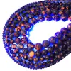 Joyería Shixi Piedra Natural Piedra de Llama Cuentas Accesorios para Joyería DIY Accesorios para Pulseras Cuentas Sueltas Cuentas Redondas