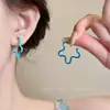 Aretes de Flor de Dopamina con Cuentas para Mujer, Únicos y Frescos, Aretes Dulces de Color Contrastante, Aretes Coloridos de Temperamento Exagerado