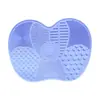 Esponja de silicona para exfoliar Apple Portátil Herramienta exfoliante de belleza Set de brochas de maquillaje Almohadilla de limpieza Venta al por mayor de fábrica