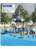 Parque Infantil Exterior Niños Tobogán Combinado de Madera Marco de Escalada de Expansión de Aptitud Física Tobogán de Pequeño Doctor Instalaciones de Diversión