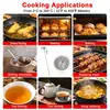 Termômetro para Fritura Profunda para Cozinhar - Termômetro de Aço Inoxidável para Doces e Óleo com Clipe, Medidor de Temperatura Analógico de Alta Precisão para Fritar, Assar, Fazer Doces, Cozinhar Carnes e Xaropes - Aço Inoxidável 304