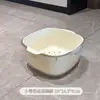 Cesta Drenante de Dopamina de Camada Dupla Doméstica Fofa Cesta de Frutas Limpeza Filtragem de Água Dois em Um Placa de Frutas Espessada Cesta de Lavagem de Vegetais