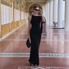 Jy24115 Verano 2025 Nuevo Estilo Sexy Ceñido a la Cadera Falda Larga Moda Vestido de Tirantes Sencillo Ropa de Mujer