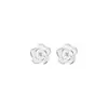 Th0456 S999 Aretes de Camelia Aguja de Plata Joyería de Lujo de Nicho Pendientes de Gama Alta Nuevos Accesorios para Orejas Populares 2026