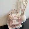 Bolsa feminina novo estilo 2026, bolsa transversal fofa e versátil, super popular para passeios, pode ser usada como bolsa de ombro, bolsa de mão ou mochila, moderna