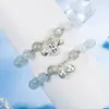 Pulseira da Sorte Fortuna Menina Fofa Macia Sino Olho de Gato Calcário Cristal da Luz da Lua Pulseira para Mulheres Contas para Melhores Amigas
