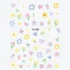 En stock al por mayor pegatinas para decoración de uñas populares relieve mariposa tridimensional estilo nacional lindo caricatura ins decoración para uñas de teléfono móvil