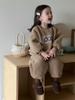 Traje de Felpa Infantil Otoño e Invierno, Ropa Infantil Engrosada Estilo Coreano 2025, Ropa de Bebé, Ropa de Invierno, Traje de Felpa de Oso para Niñas