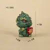 Tendencia Nacional Cuatro Bestias Divinas Bestias Auspiciosas Adornos de Resina Estilo Chino Soporte de Exhibición de Escritorio Adornos Giratorios para Ganar DIY Suministro para Lugares Escénicos