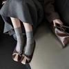 Nuevos Zapatos Planos de Ballet Estilo Francés con Lazo Suave para Primavera 2025, Estilo de Noche, Poco Profundos, Cómodos, Bloque de Color, Nicho
