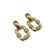 Pendientes Geométricos Personalizados Estilo Ins Transfronterizos Europeos y Americanos, Joyería de Diseño de Nicho, Clips para Orejas de Siete Perlas para Mujer