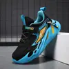 Zapatos infantiles A1876, zapatillas deportivas para niños, superficie de cuero impermeable, zapatillas casuales para correr para estudiantes de primaria, suela suave y ligera para niños mayores