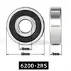 Rodamiento de bolas de ranura profunda 6200ZZ/2RS 6200, 10x30x9, tacto suave, venta al por mayor de fábrica