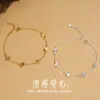 Pulsera Corazón de Hielo Triturado Tichia Toma Real para Mujer Plata de Ley S925 Nicho Exquisito Moda Lujo Ligero Joyería con Forma de Corazón
