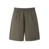 Shorts Casuales Sueltos de Seda de Hielo de Gama Alta para Hombre, Estilo Delgado de Verano, Shorts Casuales con Retazos, Versátiles para Uso al Aire Libre