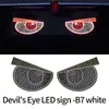 Luz Led Dinâmica Olho de Diabo de Alta Luminosidade Montada no Carro para Para-brisa Dianteiro e Traseiro Display Anticolisão Traseira