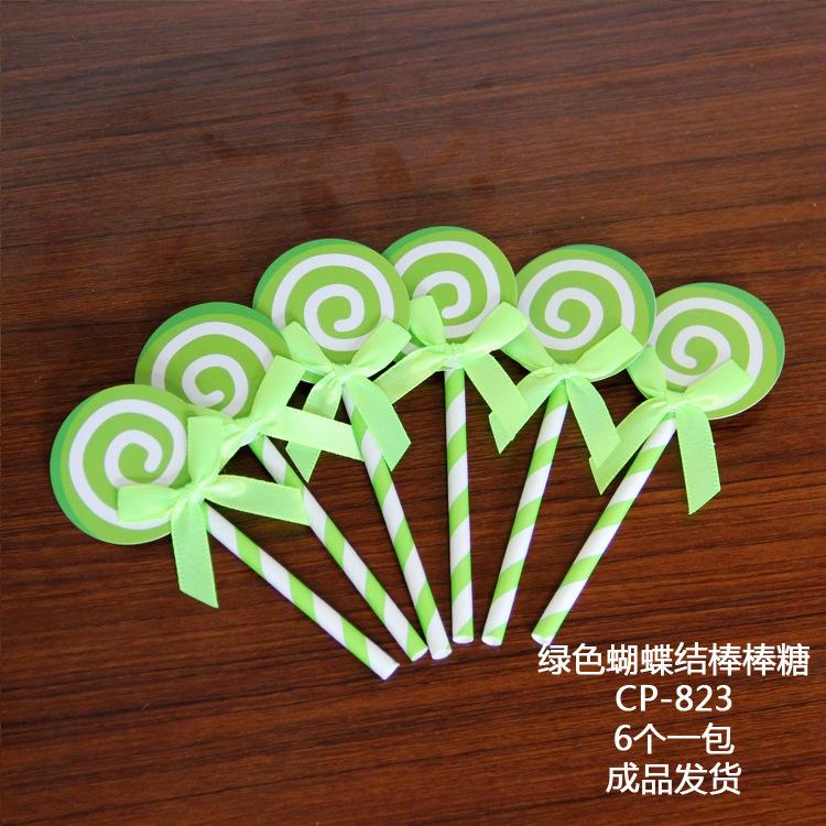 紫色蝴蝶结棒棒糖823a