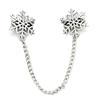 Amazon Transfronterizo Clip para Suéter Cara Cortada Uñas de Diamante Brillantes Clip para Cuello Margarita Moda Borla Clip para Cintura